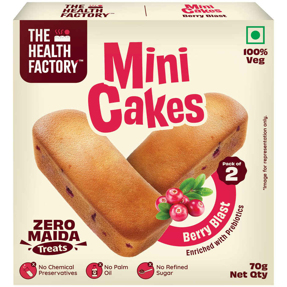 The Health Factory Zero Maida Mini Cakes- Berry Blast Combo