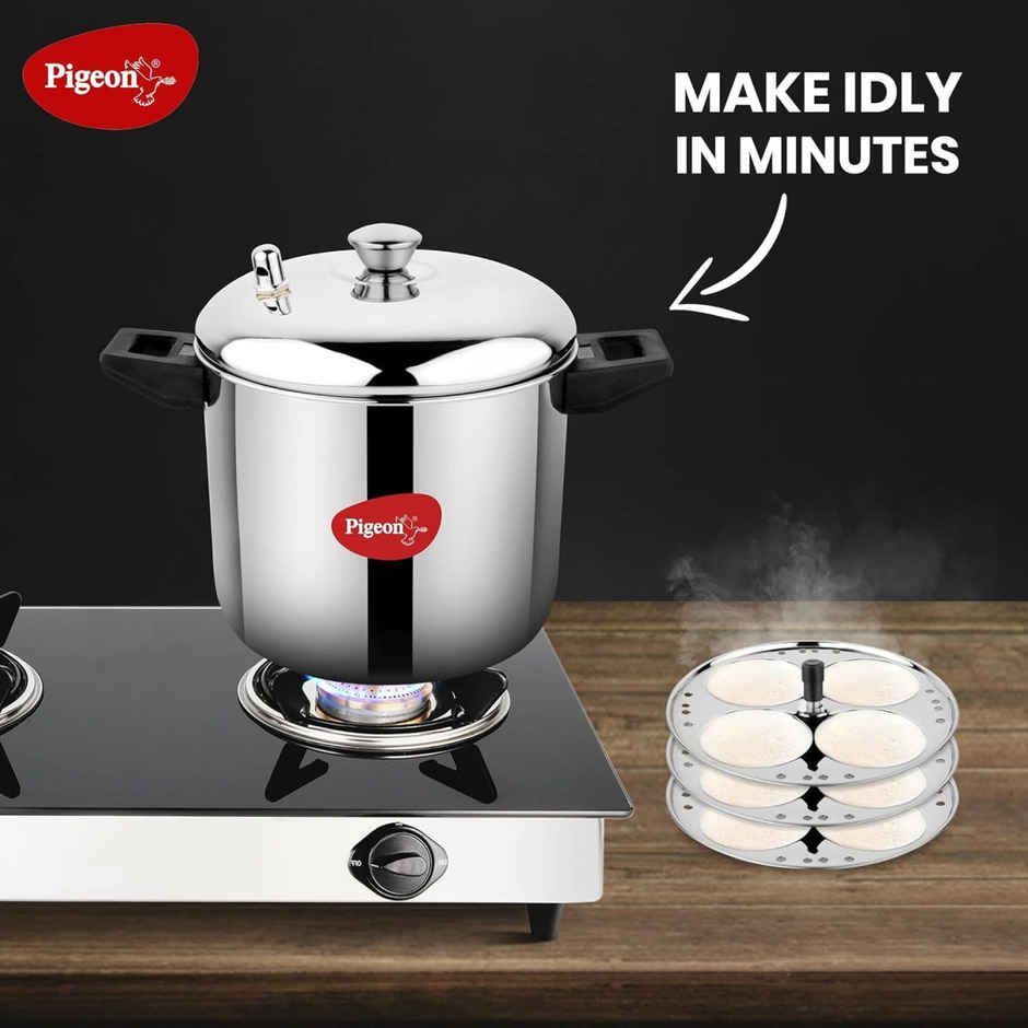 Pigeon 4 Plates Stainless Steel Mini Idli Maker