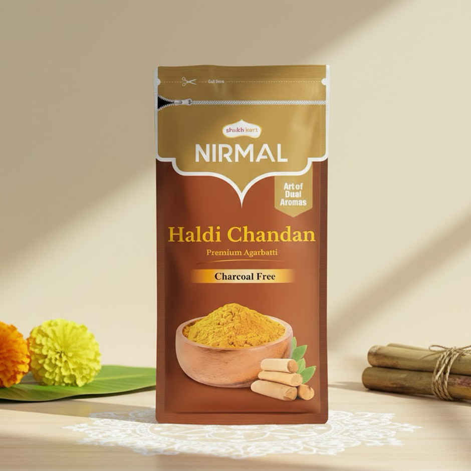 Nirmal Haldi Chandan Premium Agarbatti Zipper | Shubhkart