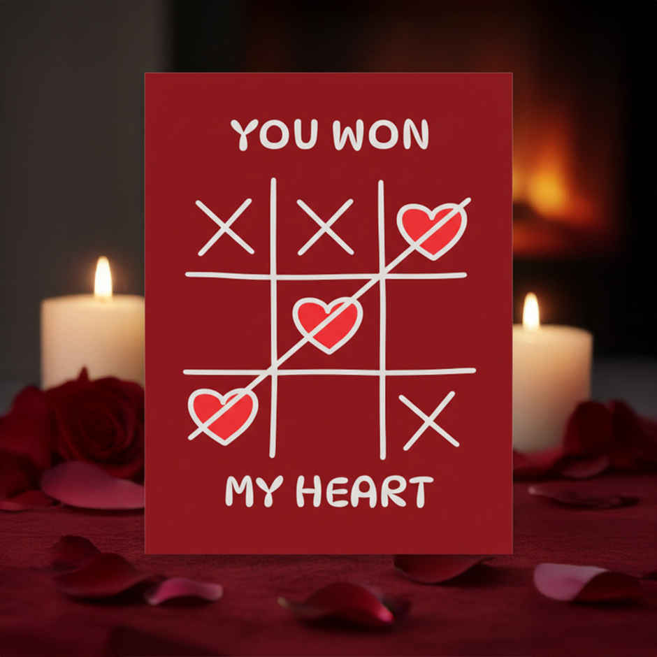 You Won My Heart Love Greeting Card | Vibebling
