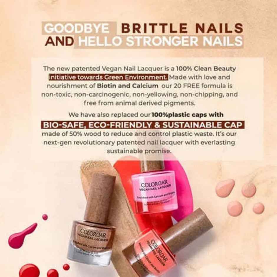 Colorbar Vegan Nail Lacquer- Sin | Long-Lasting Shine