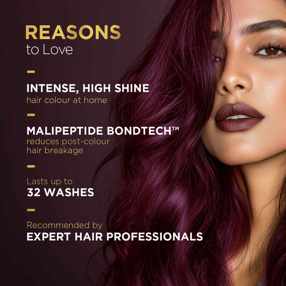Bblunt Salon Secret High Shine Conditioning Hair Colour | Wine Deep Burgundy