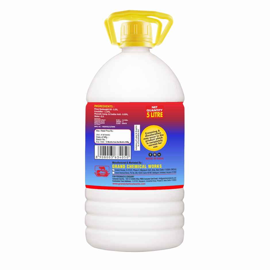 Gainda WHite Disinfectant Phenyle Floor Cleaner