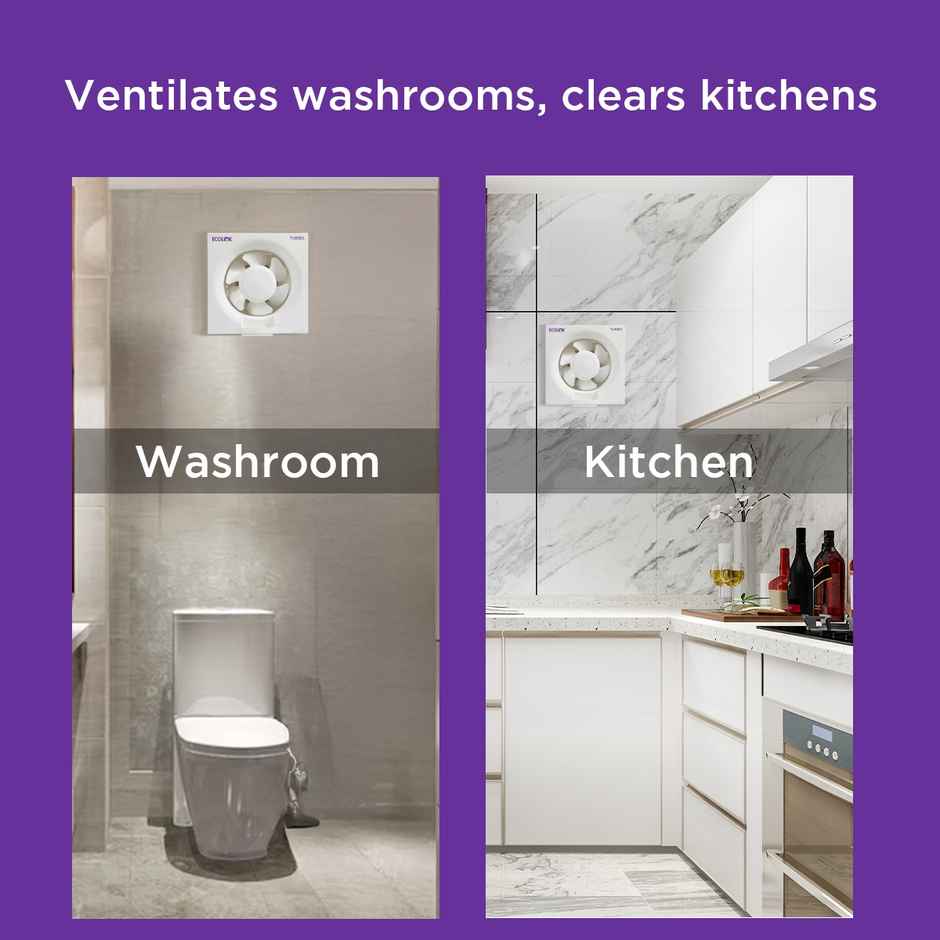 EcoLink Turbo Exhaust Fan | White - 150 mm