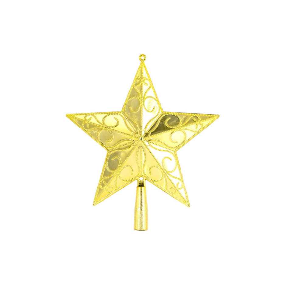 Christmas Tree Top Decorative Star | Golden | Picfest