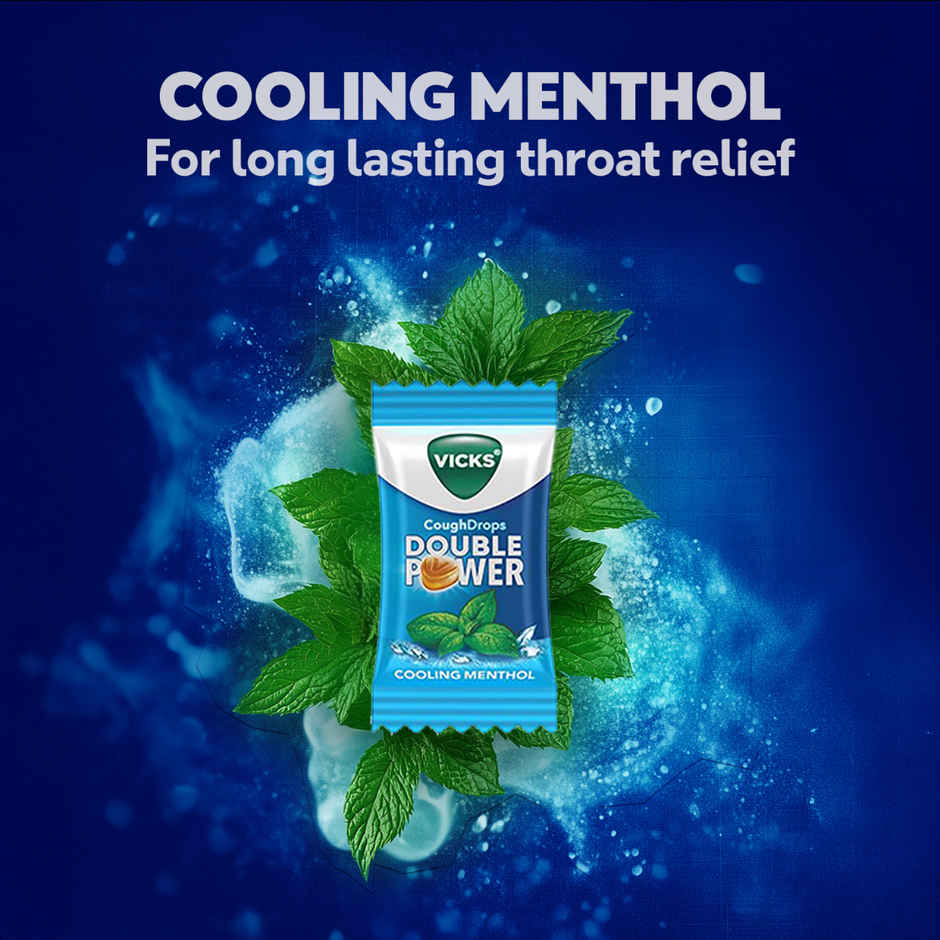 Vicks Cough Drops Double Power (Cooling Menthol)