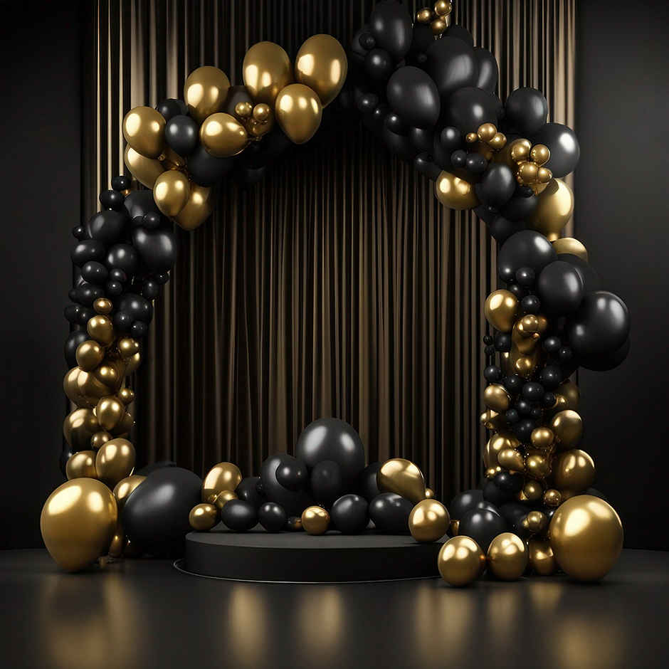 Balloon Black & Gold