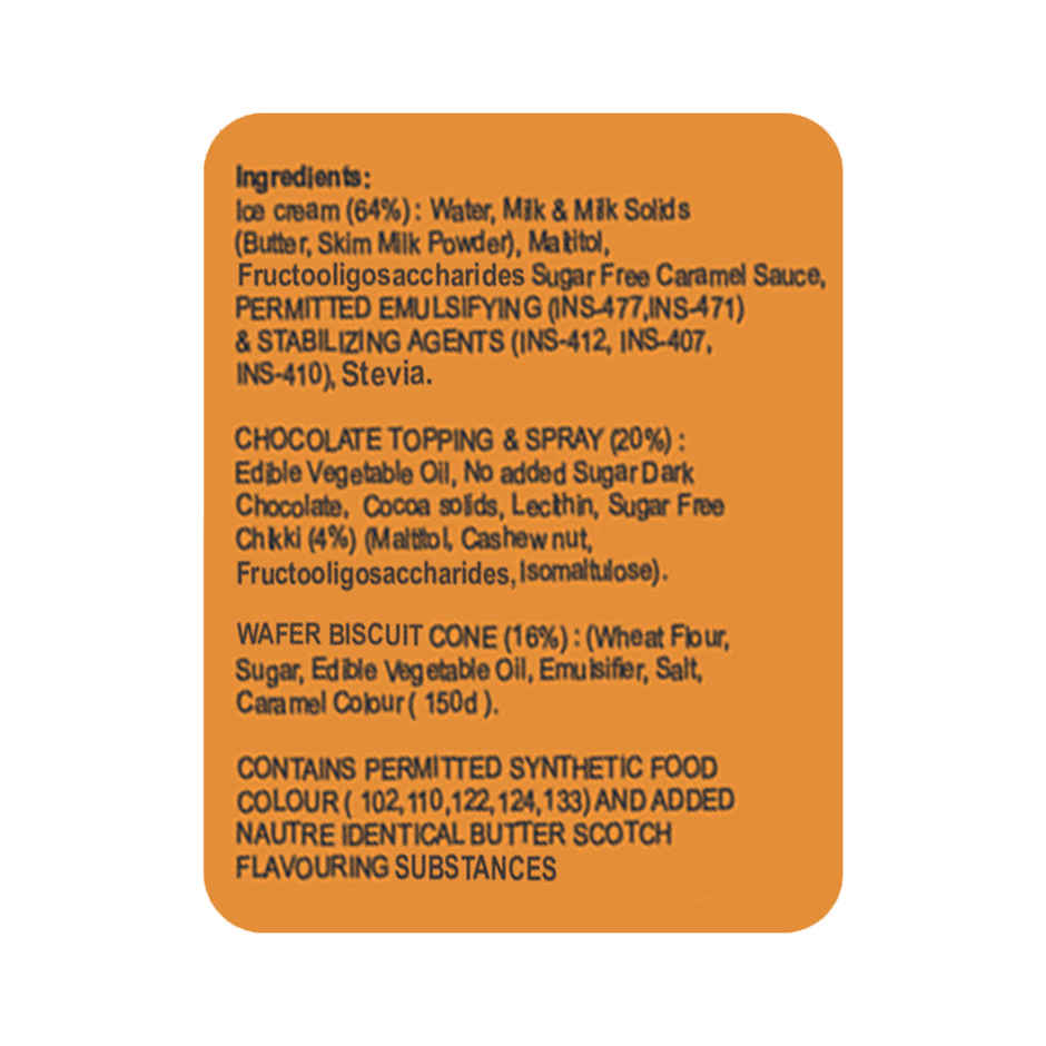 Indulge Creamery | Butterscotch Sugar Free Cone