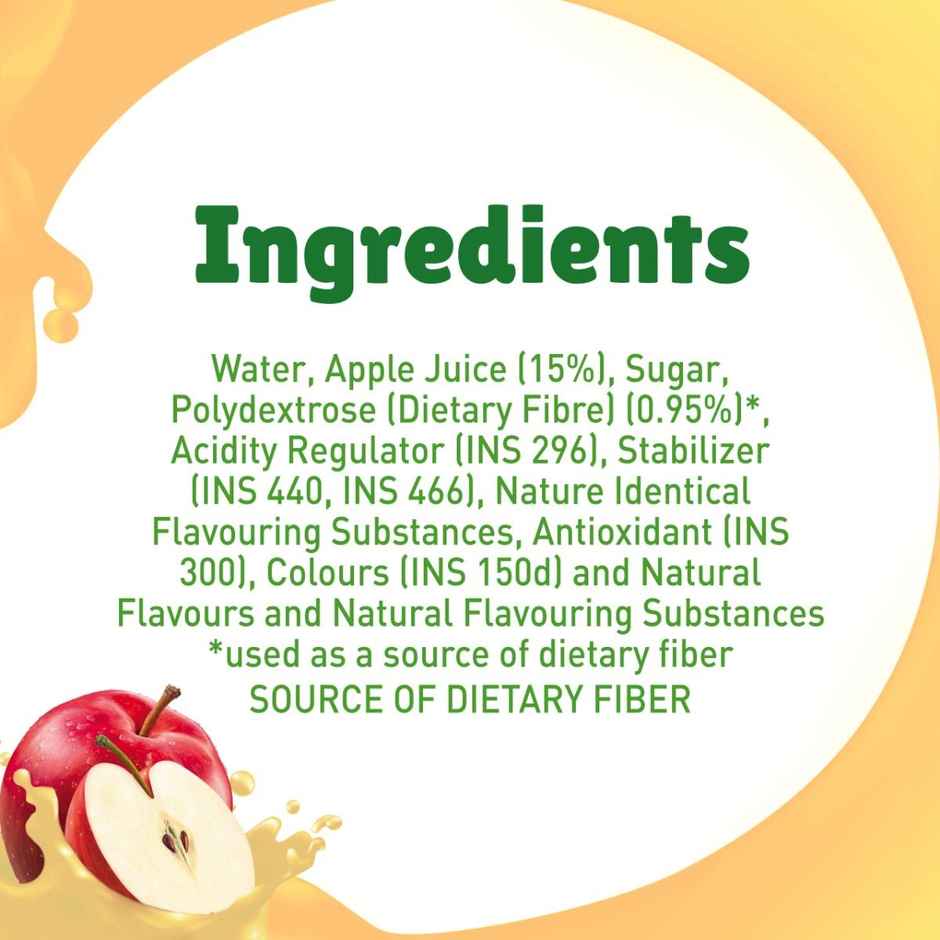 B Natural Apple Juice, 100% Pulp, No Concentrate