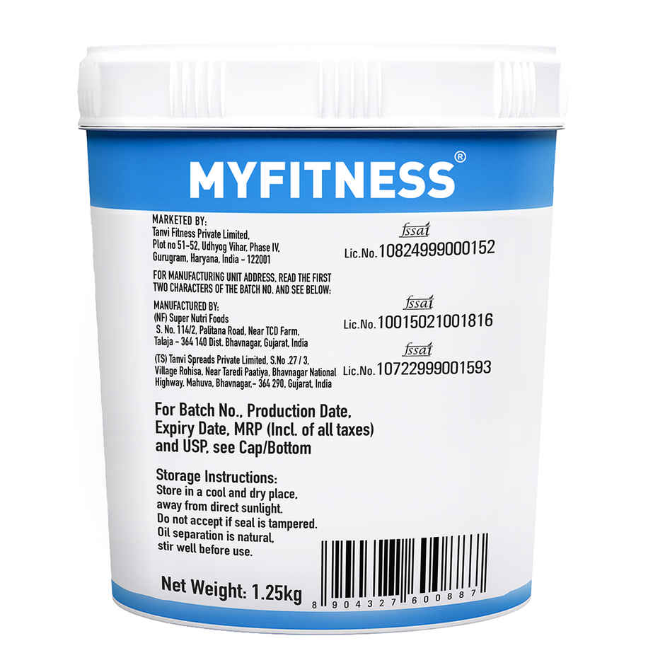 MyFitness Original Peanut Butter Crunchy Spread | High Protein