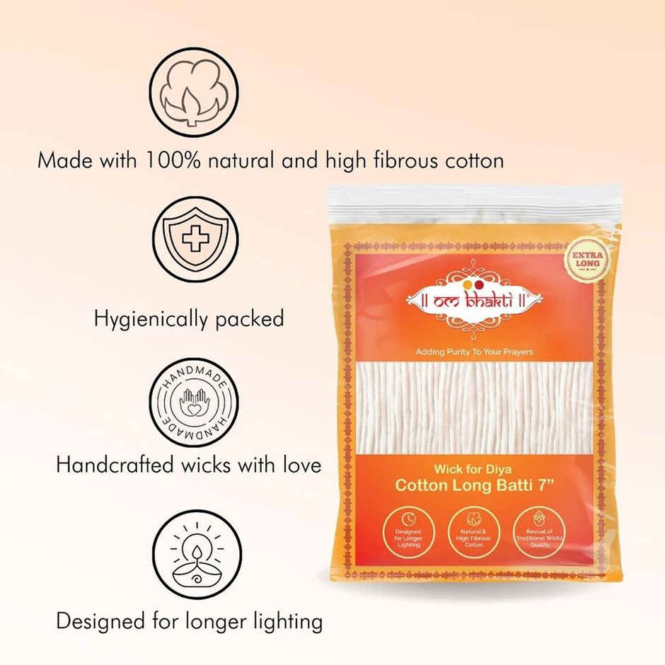 Cotton Long Batti | Om Bhakti