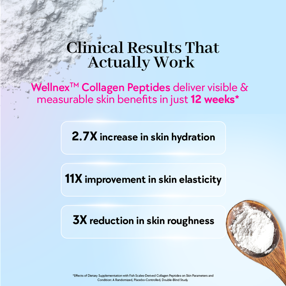 Chicnutrix Japanese Marine Collagen Peptides + 2 mg Astaxanthin, Lemonade Flavour