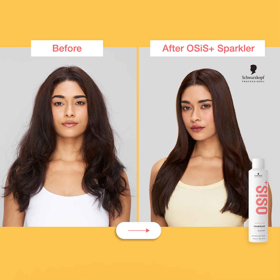Schwarzkopf Professional OSiS+ Sparkler Hair Styling Shine Spray I Frizz Free Shine I Vegan