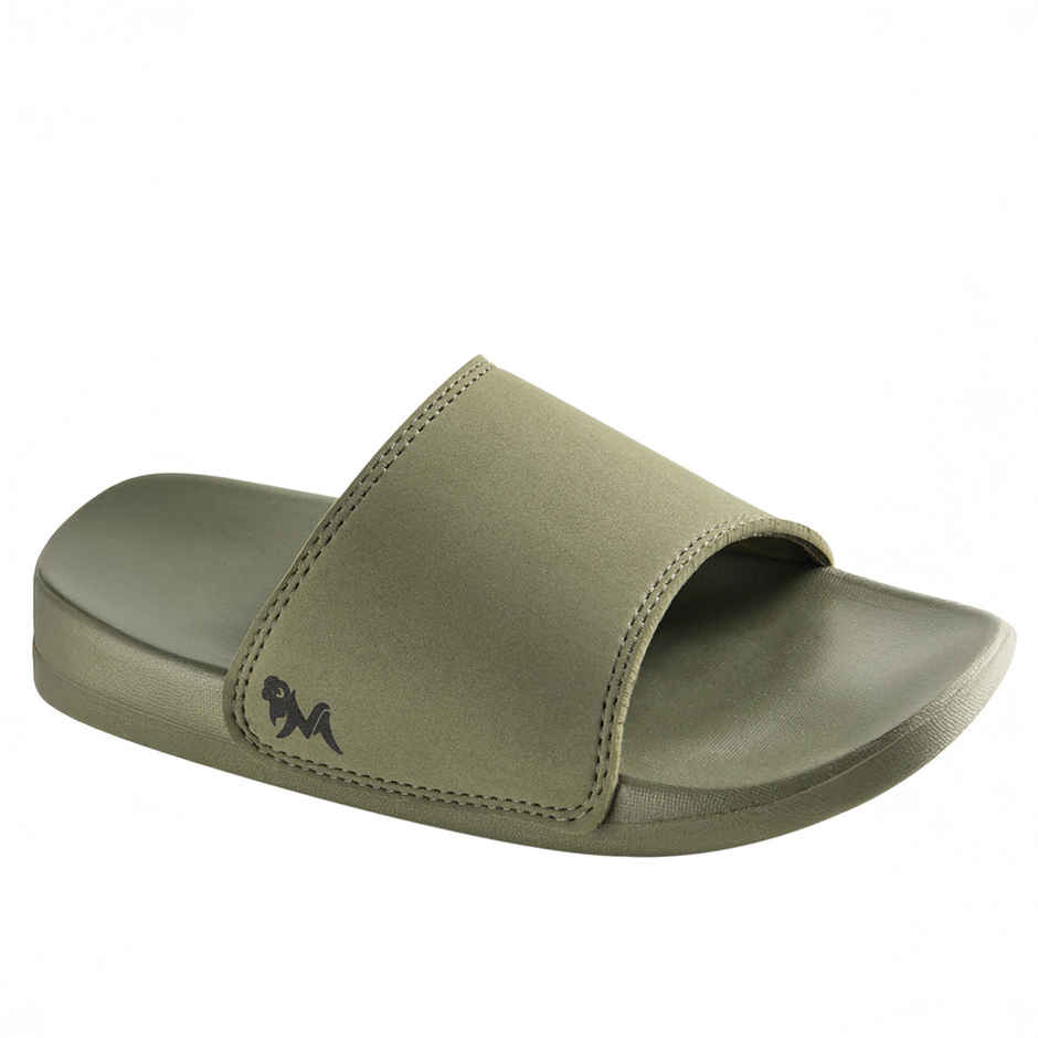 Neemans Unisex Eco Slides - Olive Green | UK 9