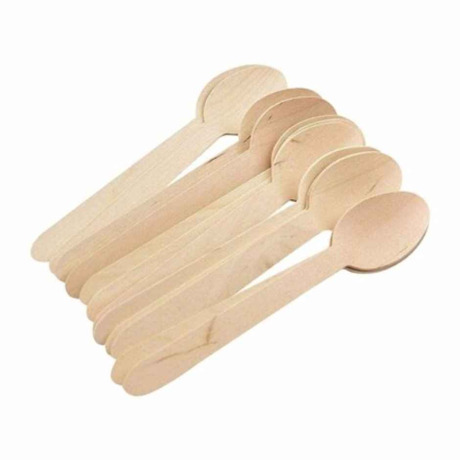 Naturepac Wooden Spoon 160mm 25 Pcs