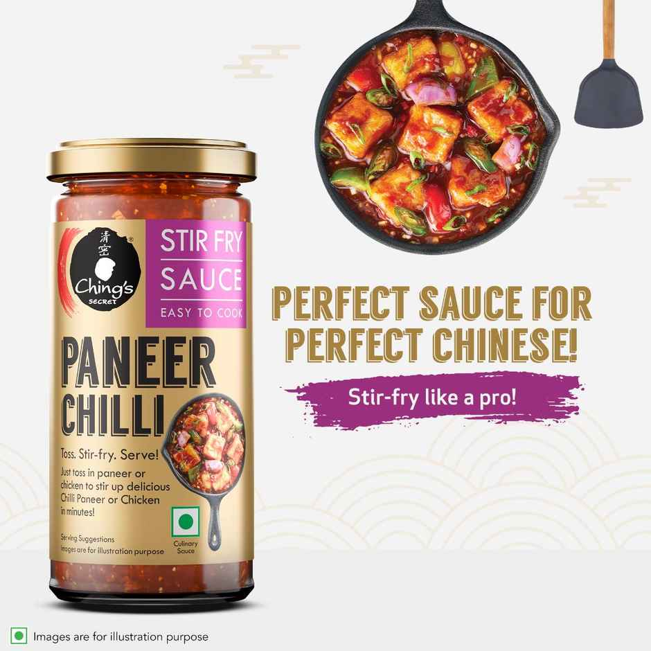 Ching's Premium Paneer Stir Fry Sauce, Ready to Cook Sauce, No Added Colour, No MSG