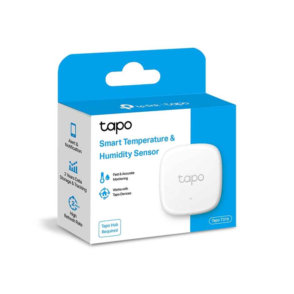 TP-Link Tapo T310 Smart Temperature & Humidity Sensor,Work With Alexa, Hub Required Separately