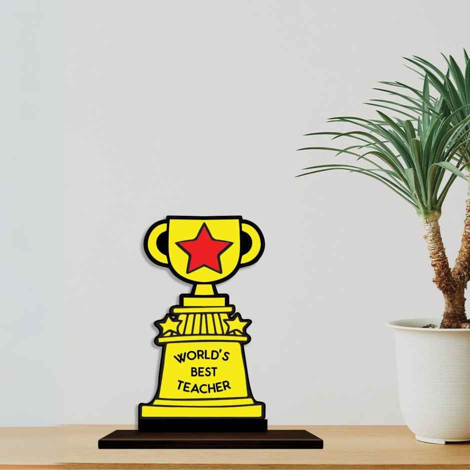 Best Teacher Trophy | Teachers Day Special | Mad Over Prints