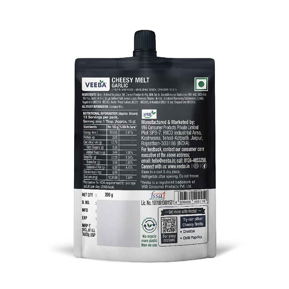 Veeba Cheesy Melt Garlic