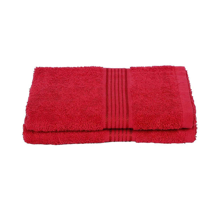 Bianca Ultra Soft Zero Twist 100% Cotton Towel | Aerocore Tech | 2 Pieces | Solid Burgundy