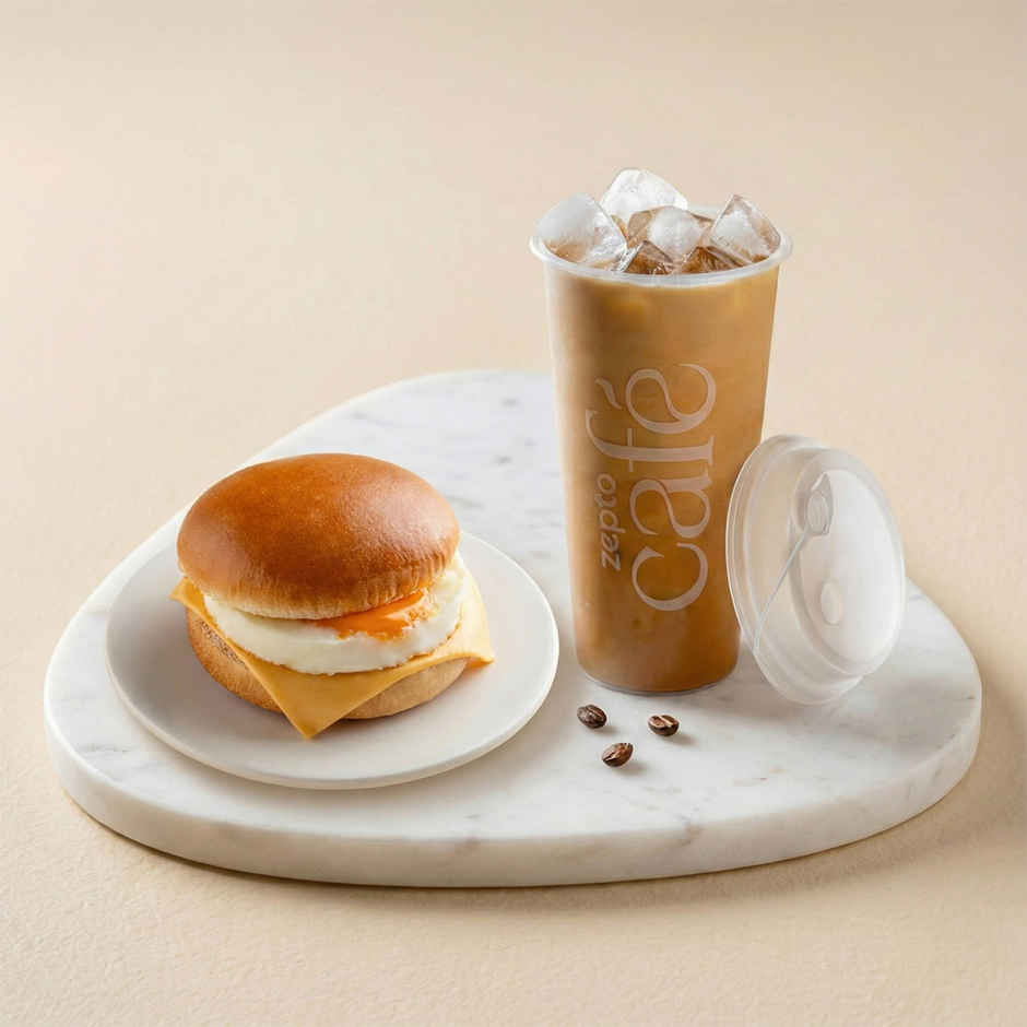 Double Egg & Cheese Sandwich (1pc) & Classic Cold Coffee (1pc) Combo