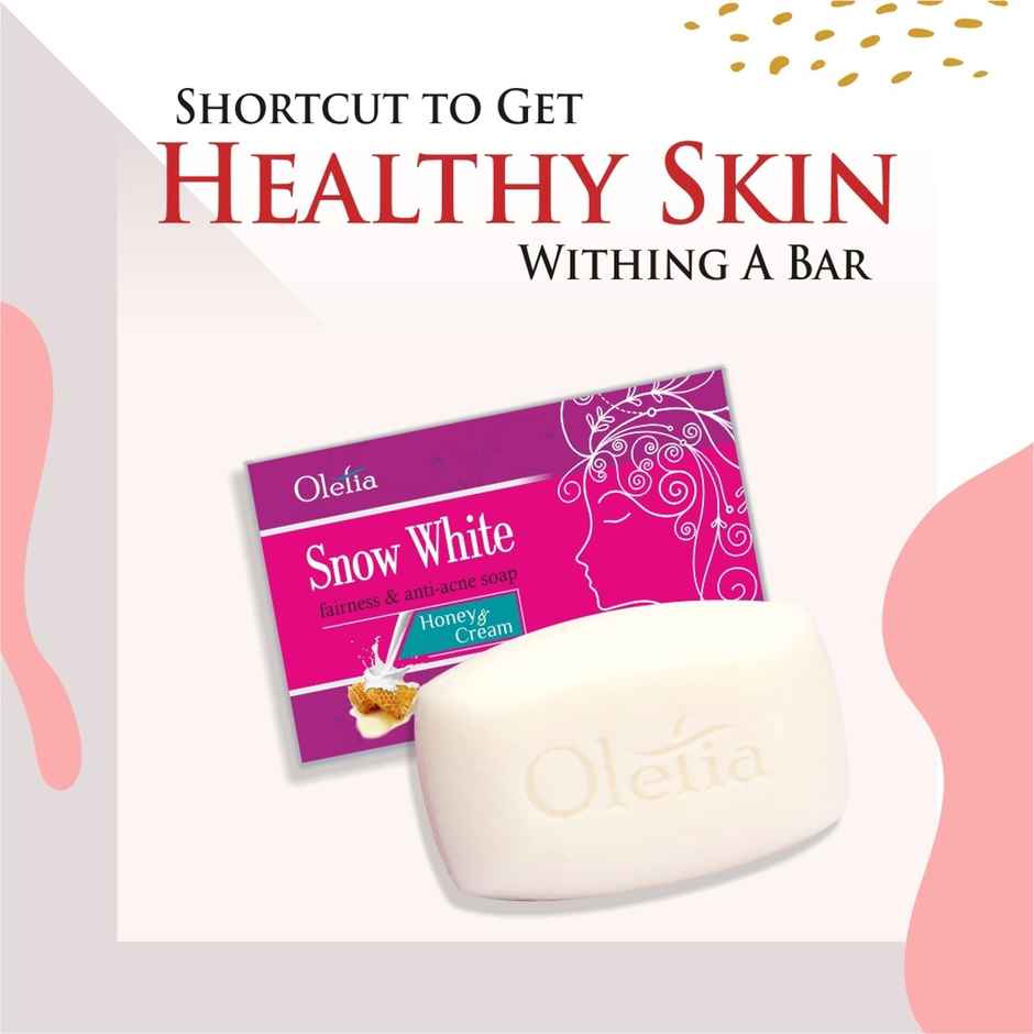 Snow White Fairness & Anti Acne Soap - Honey & Cream