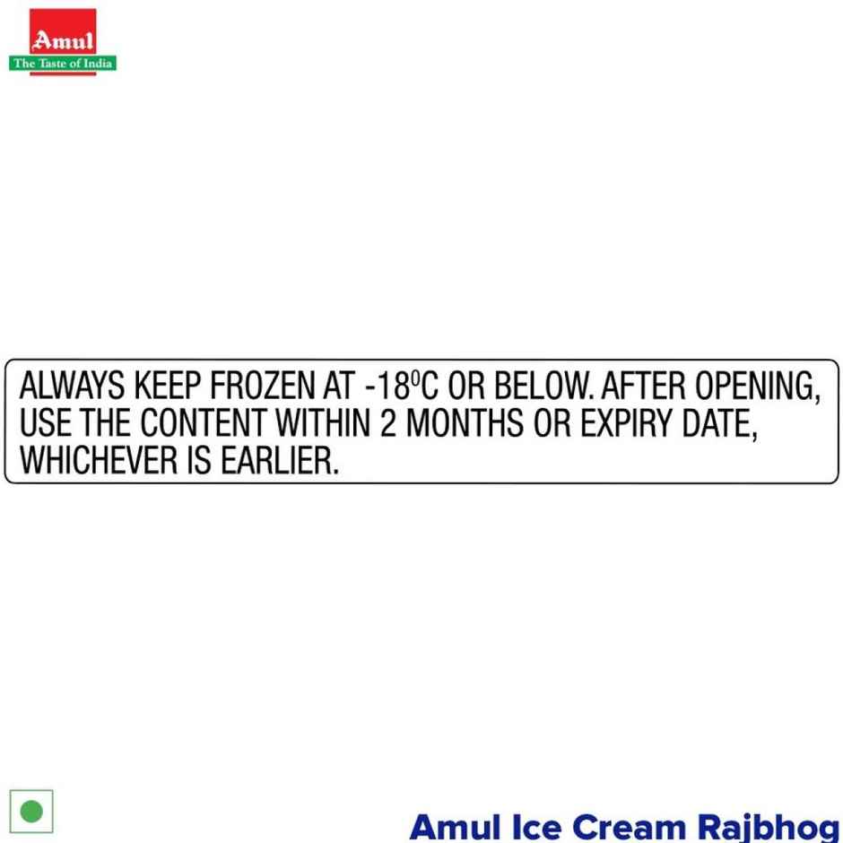 Amul Rajbhog Ice Cream Tub | Rich Indian Dessert