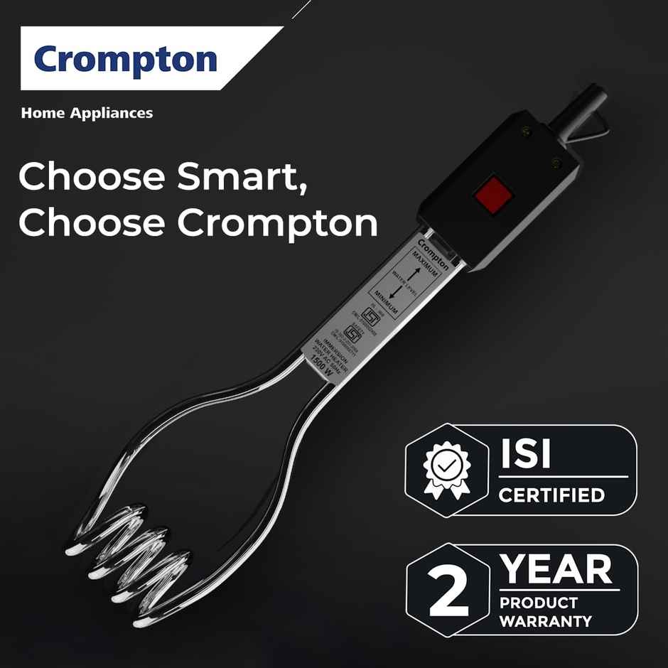 Crompton AIMR-B1A 1000W Superfast heating Immersion Rod| 100% Shock Proof| Anti-corrosive coating
