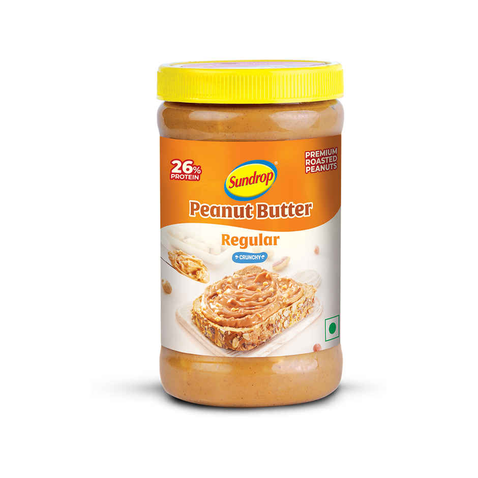 Sundrop Peanut Butter | Crunchy | With 26% Protein |Premium Roasted Peanuts | No Preservatives