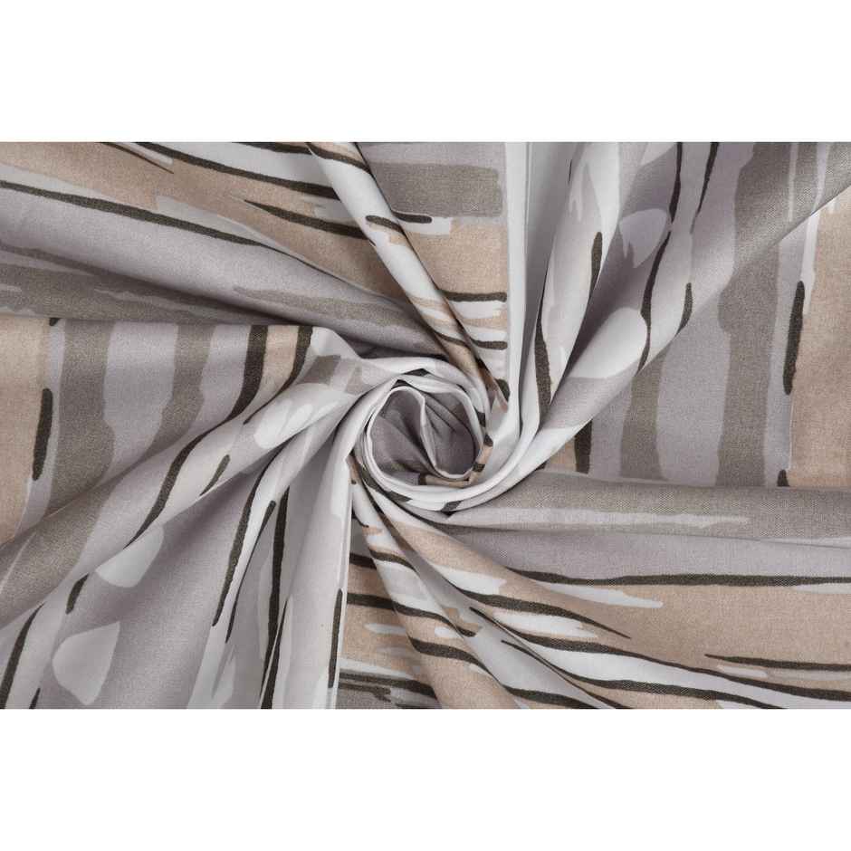 Florida Cotton King Size Bedsheet with 2 Pillow Covers for Double Bed, 240x270 Cm White