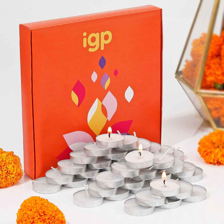 Tea Light Candles | Pack of 50 | 3 g Each | IGP