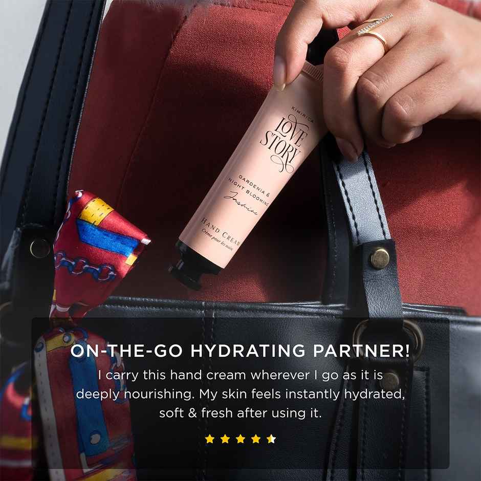 Kimirica Love Story Hand Cream | Floral Scented, Non-Sticky Hydration for Soft Hands