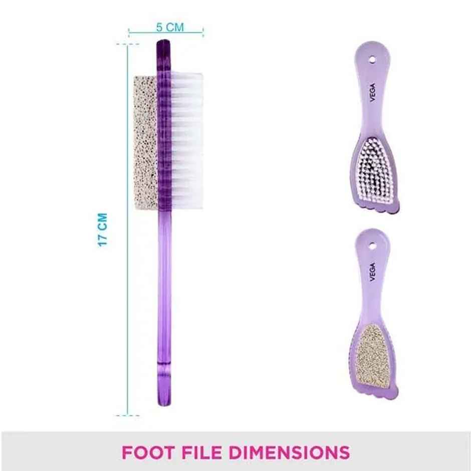 VEGA 2 In 1 - Foot Brush & Pumic Stone (Pd-01)