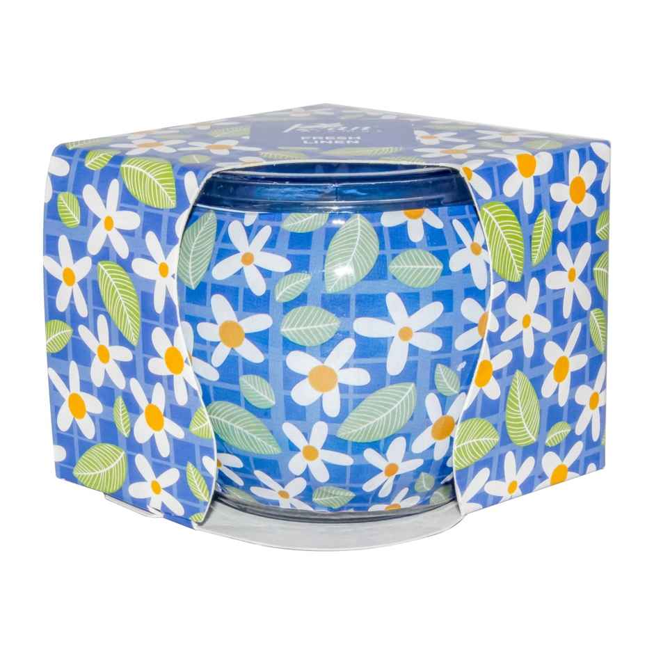 Shrink Sleeve Glass Candle | Fresh & Linen | Home Decor | Pan Aromas