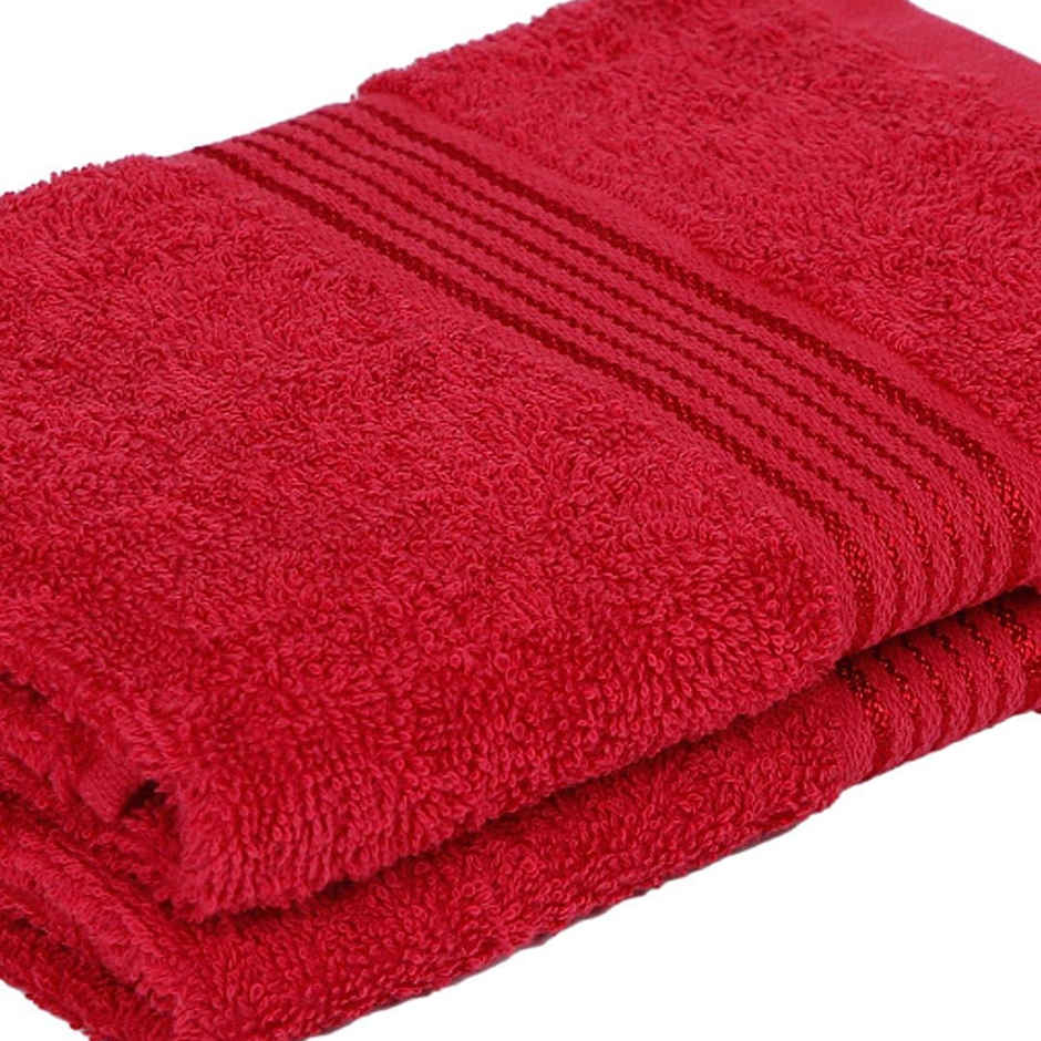 Bianca Ultra Soft Zero Twist 100% Cotton Towel | Aerocore Tech | 2 Pieces | Solid Burgundy