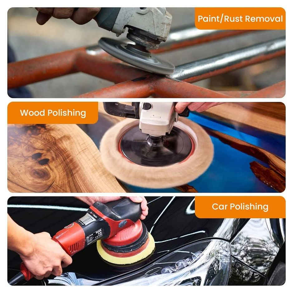 Cheston 1400W Car Polisher 180mm Disc with Variable Speed from 600-3000 rpm