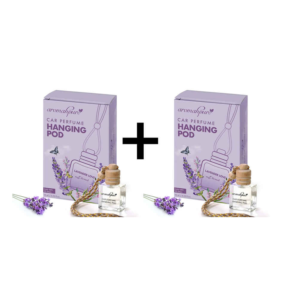 Aromahpure Premium Car Air Freshener Hanging Pod | Lavender Fragrance Combo