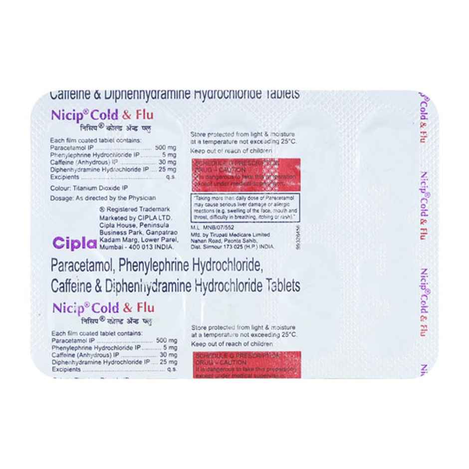 Nicip Cold & Flu Tablet