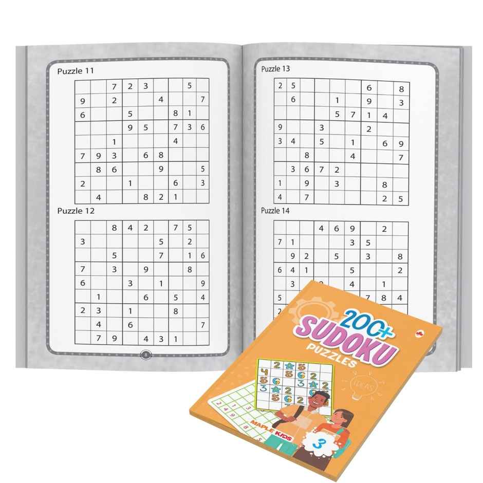 Sudoku Book For Adults | Set Of 4 | 800+ Puzzles | Brain Booster For Children | Age 4+