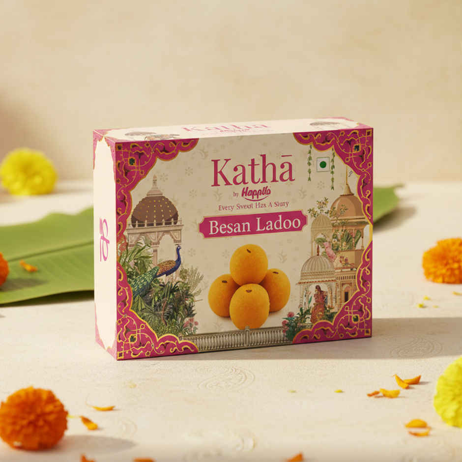 Besan Laddu by Happilo | Katha | Zero Preservatives | No Added Colour