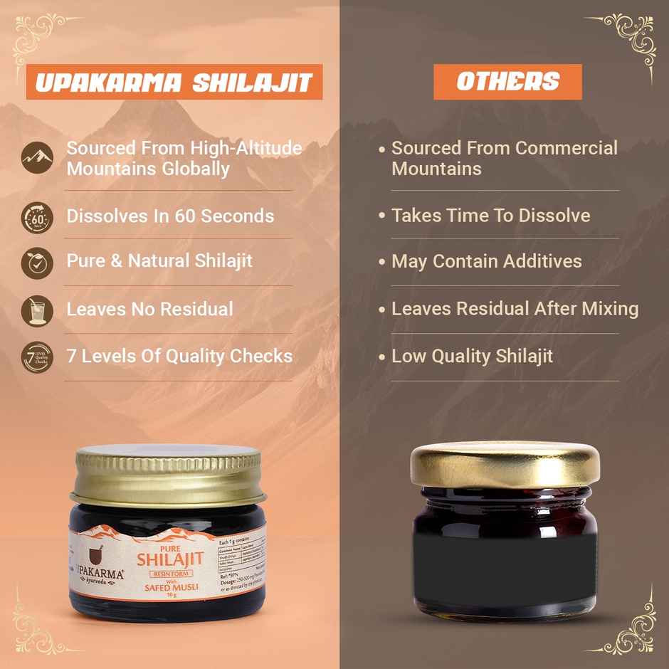 Upakarma Pure Shilajit Resin With Safed Musli
