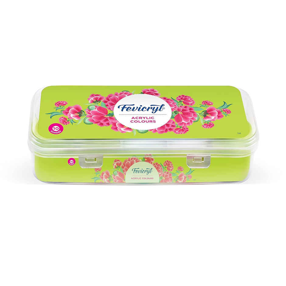 Fevicryl Acrylic Sunflower Colours Kit - 10 Colours