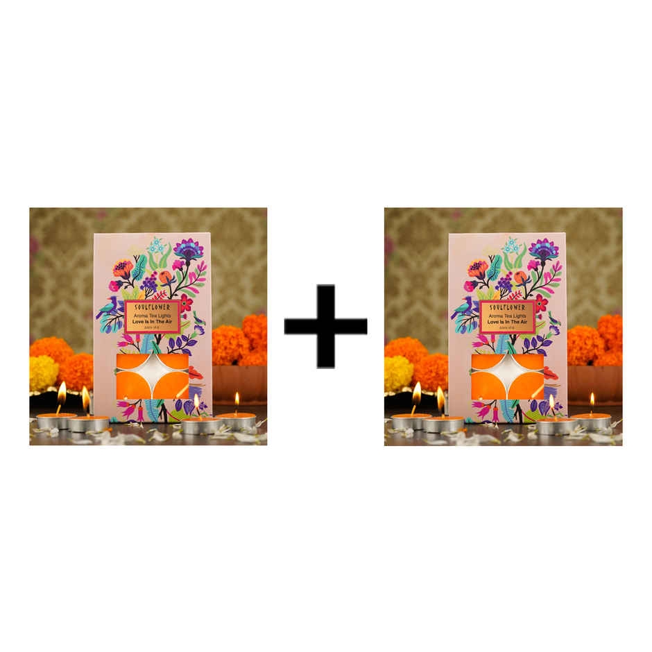 Soulflower Tea Light Candle,  Love is in the Air Combo