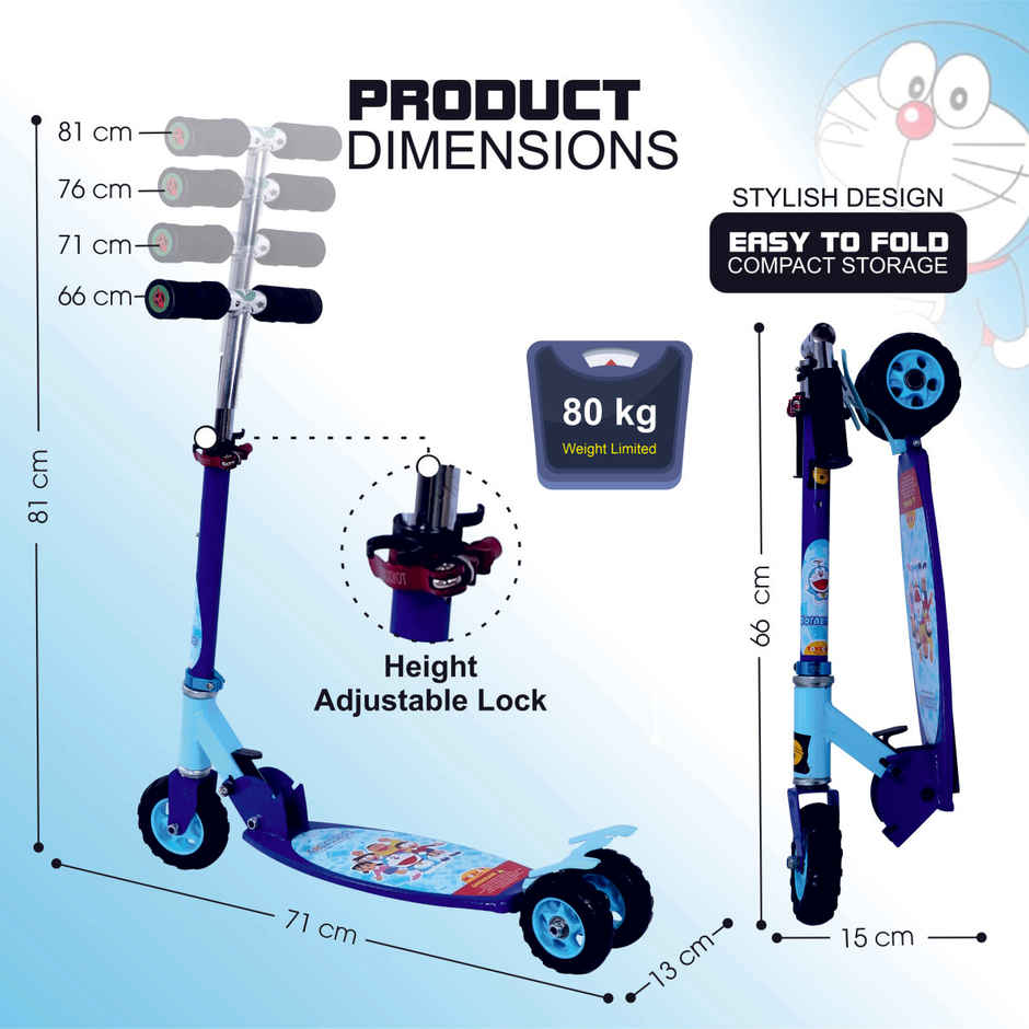 Toyzone Doraemon Scooter Oval
