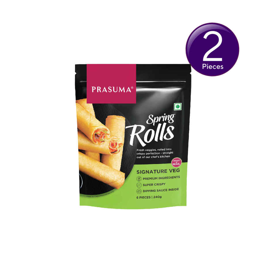 Prasuma Spring Rolls Veg Frozen Combo