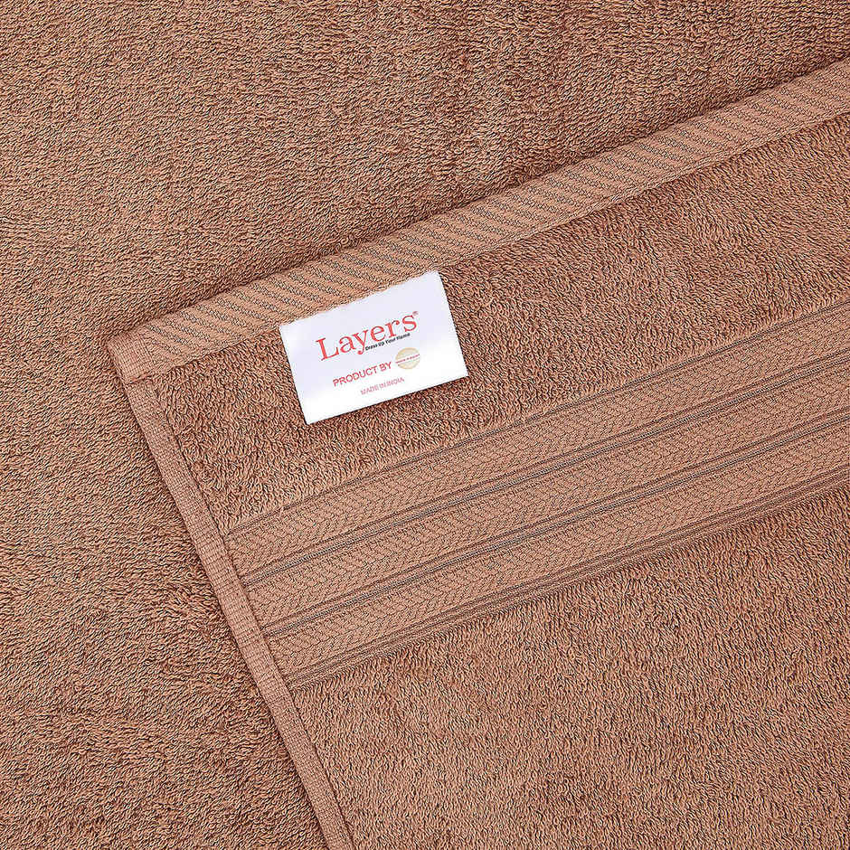 Layers Be Bold 100% Cotton 450 GSM Bath Towel | Mocha Mousse