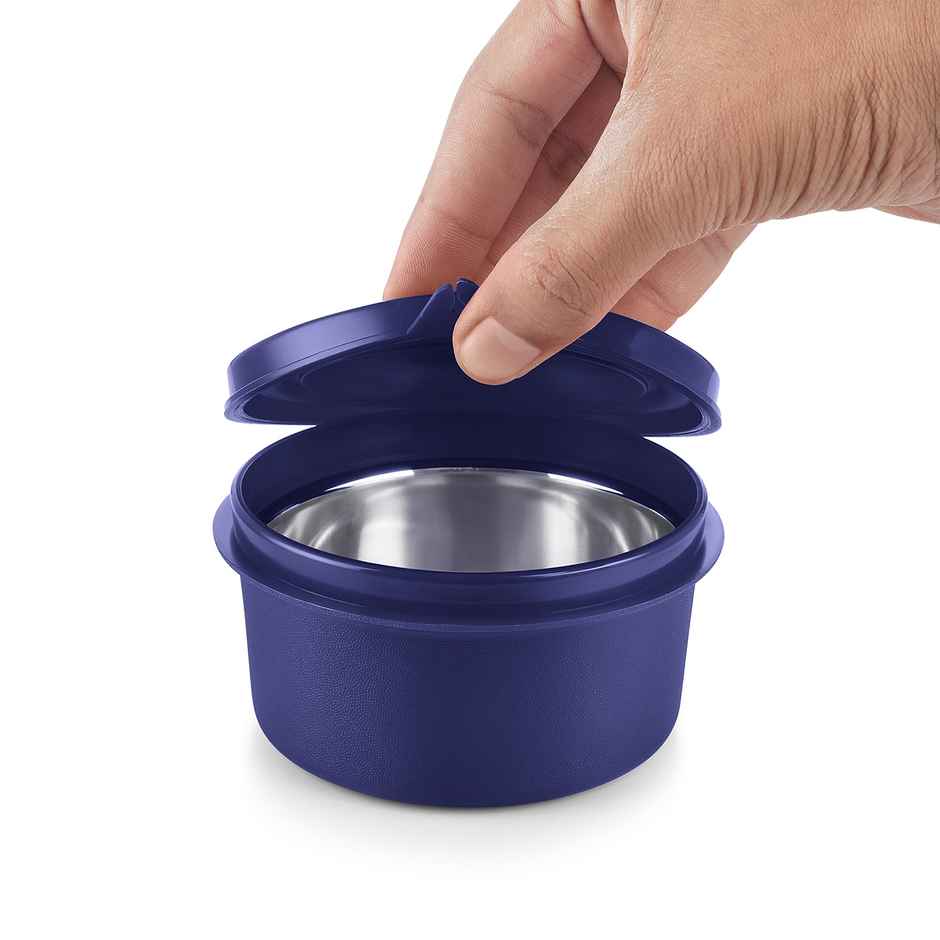 Pexpo Stainless Steel Lunch Box With 3 Air-Tight Containers(1200 ml), 1 Spoon & Bag, Micro Pro