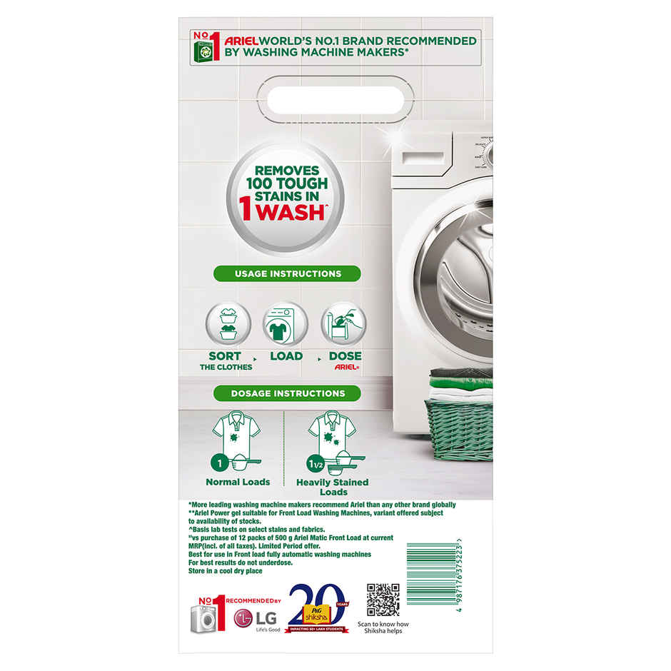 Ariel Matic Detergent Powder Front Load Liquid free|Washing Machine