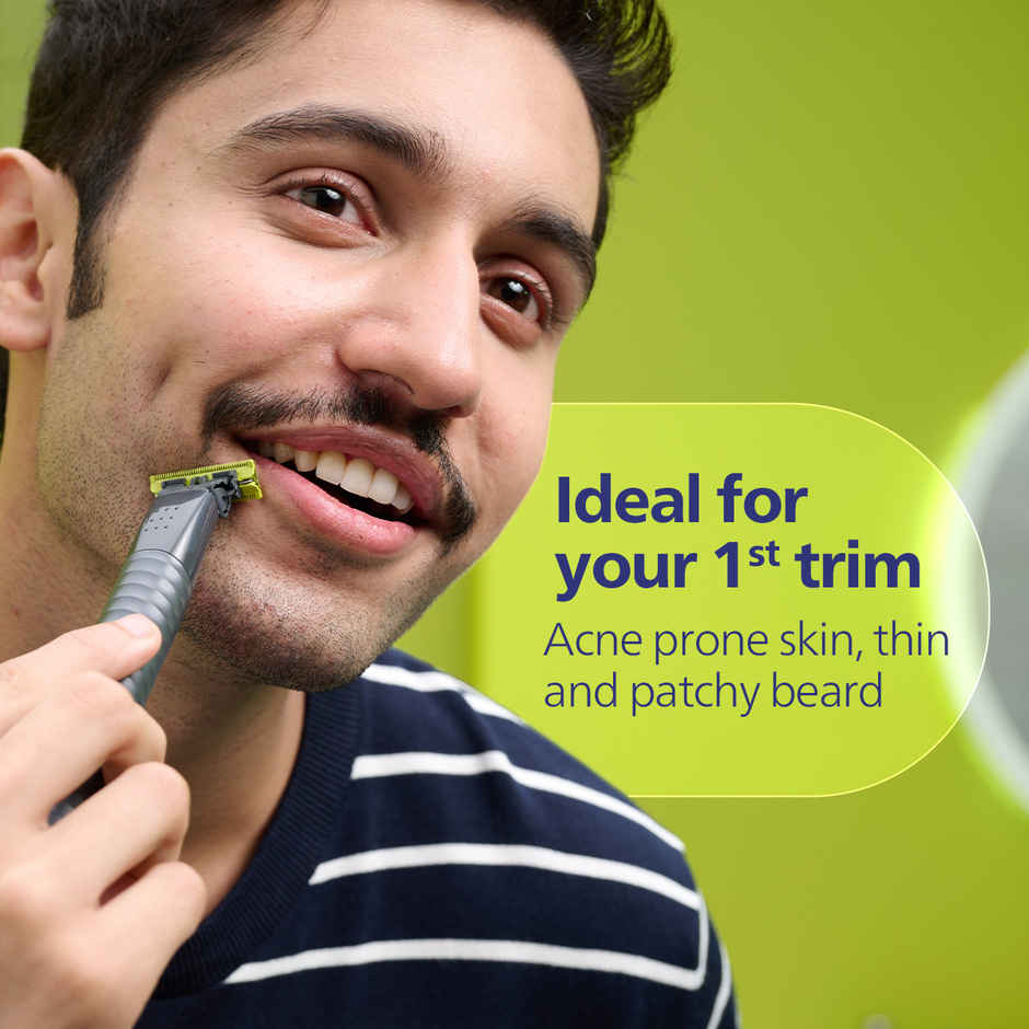 Philips OneBlade Face & Body Trimmer & Styler|No Nicks & Cuts, Dual Protection Technology|QP1624/10