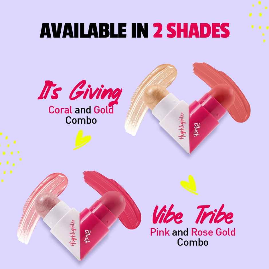 Myglamm Popxo Blush & Highlighter Love Kit - Vibe Tribe